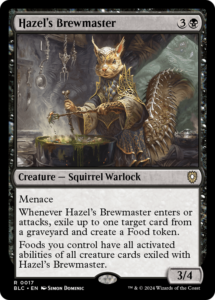 Hazel's Brewmaster (BLC-017) - Bloomburrow Commander