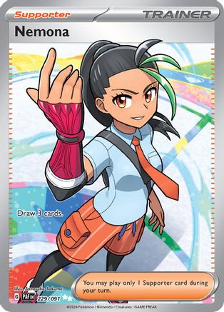 Nemona 229/091 - Holofoil SV Paldean Fates - Ultra Rare