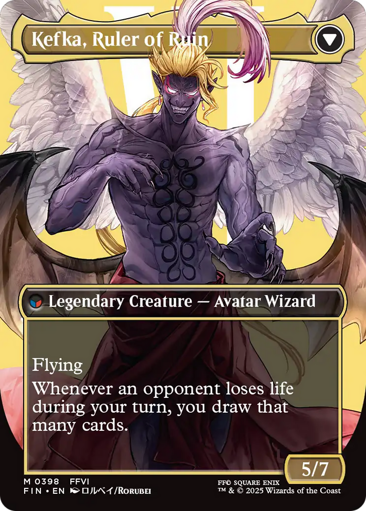 Kefka, Court Mage (Borderless) (0398) (FIN-398) - FINAL FANTASY (Borderless) Foil