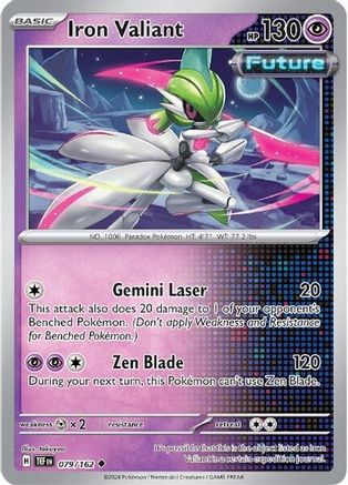 Iron Valiant 079/162 - Reverse Holofoil SV05 Temporal Forces - Uncommon