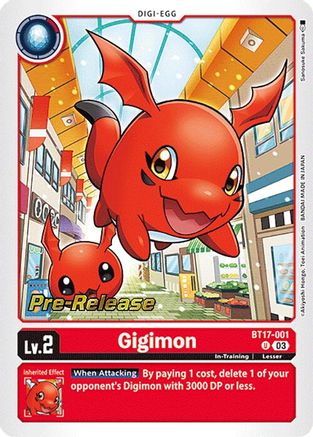 Gigimon (BT17-001) - Secret Crisis Pre-Release Cards Foil