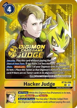 Hacker Judge (Judge Pack 6) (BT16-086) - Beginning Observer Foil