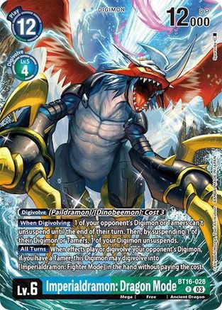 Imperialdramon: Dragon Mode (Alternate Art) (BT16-028) - Special Limited Set Foil