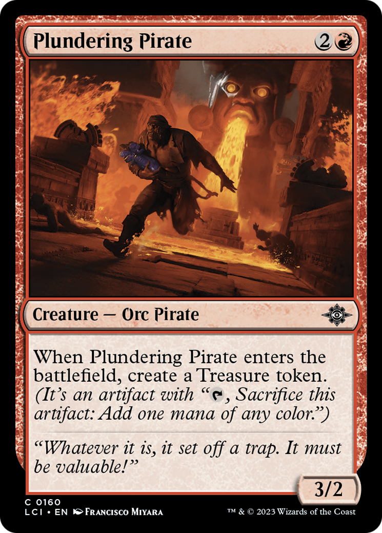 Plundering Pirate (LCI-160) - The Lost Caverns of Ixalan Foil