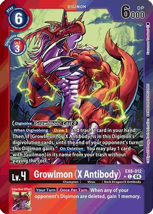 Growlmon (X Antibody) (Limited Foil) (EX8-012) - Chain of Liberation Foil