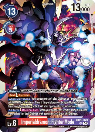 Imperialdramon: Fighter Mode (BT20-020) - Release Special Booster 2.5 Foil