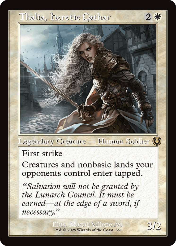 Thalia, Heretic Cathar (Retro Frame) (INR-351) - Innistrad Remastered