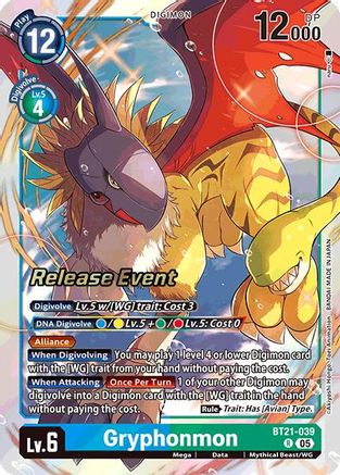 Gryphonmon (BT21-039) - World Convergence Release Event Cards Foil