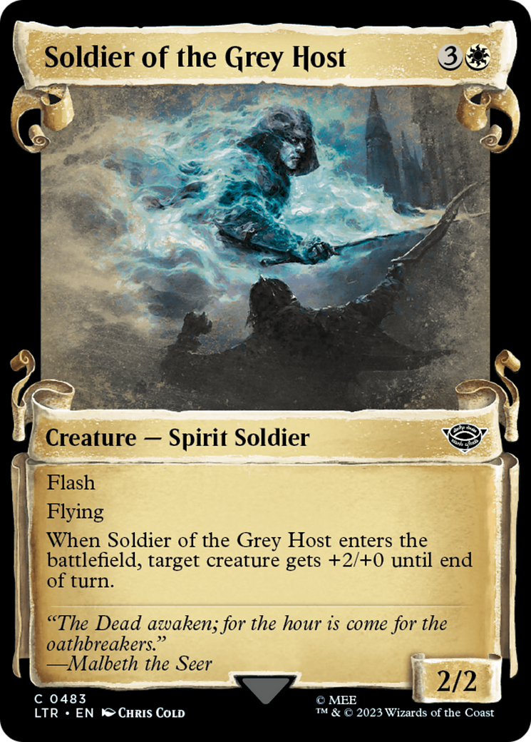Soldier of the Grey Host (LTR-483) - The Lord of the Rings: Tales of Middle-earth: (Showcase) Foil