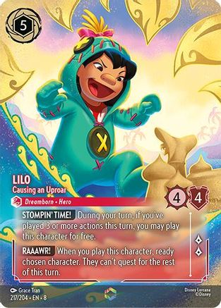 Lilo - Causing an Uproar (Enchanted) (217/204) - Reign of Jafar Holofoil