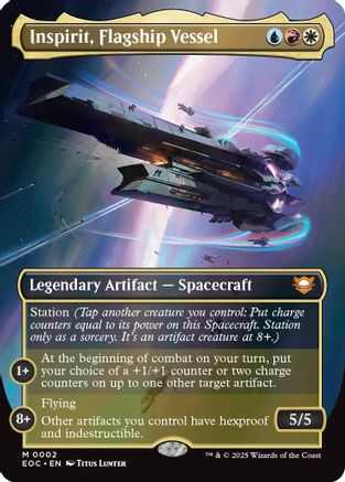 Inspirit, Flagship Vessel (Borderless) (EOC-002) - Commander: Edge of Eternities