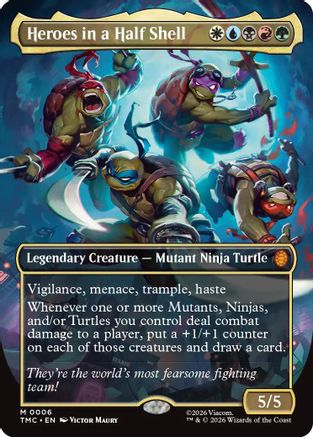 Heroes in a Half Shell (Borderless) (TMT-006) - Teenage Mutant Ninja Turtles