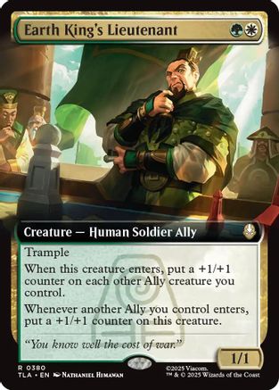 Earth King's Lieutenant (Extended Art) (TLA-217) - Avatar: The Last Airbender Foil
