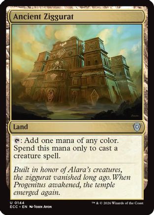 Ancient Ziggurat (ECC-144) - Commander: Lorwyn Eclipsed