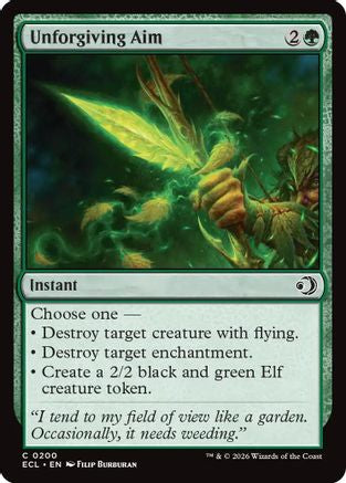 Unforgiving Aim (ECL-200) - Lorwyn Eclipsed Foil