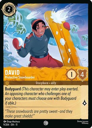 David - Protective Snowboarder (9/204) - Winterspell Cold Foil