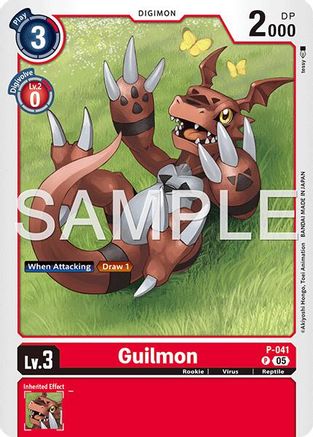 Guilmon - P-041 (Reprint) (P-041) - Advanced Booster Digimon Generation Foil