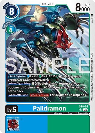 Paildramon - ST9-05 (Reprint) (ST9-05) - Advanced Booster Digimon Generation Foil