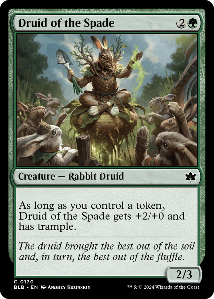 Druid of the Spade (BLB-170) - Bloomburrow Foil