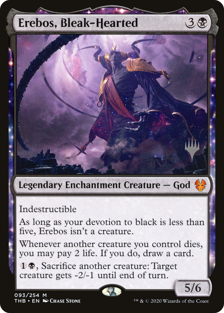 Erebos, Bleak-Hearted (PPTHB-93P) - Theros Beyond Death Promos: (enchantment)