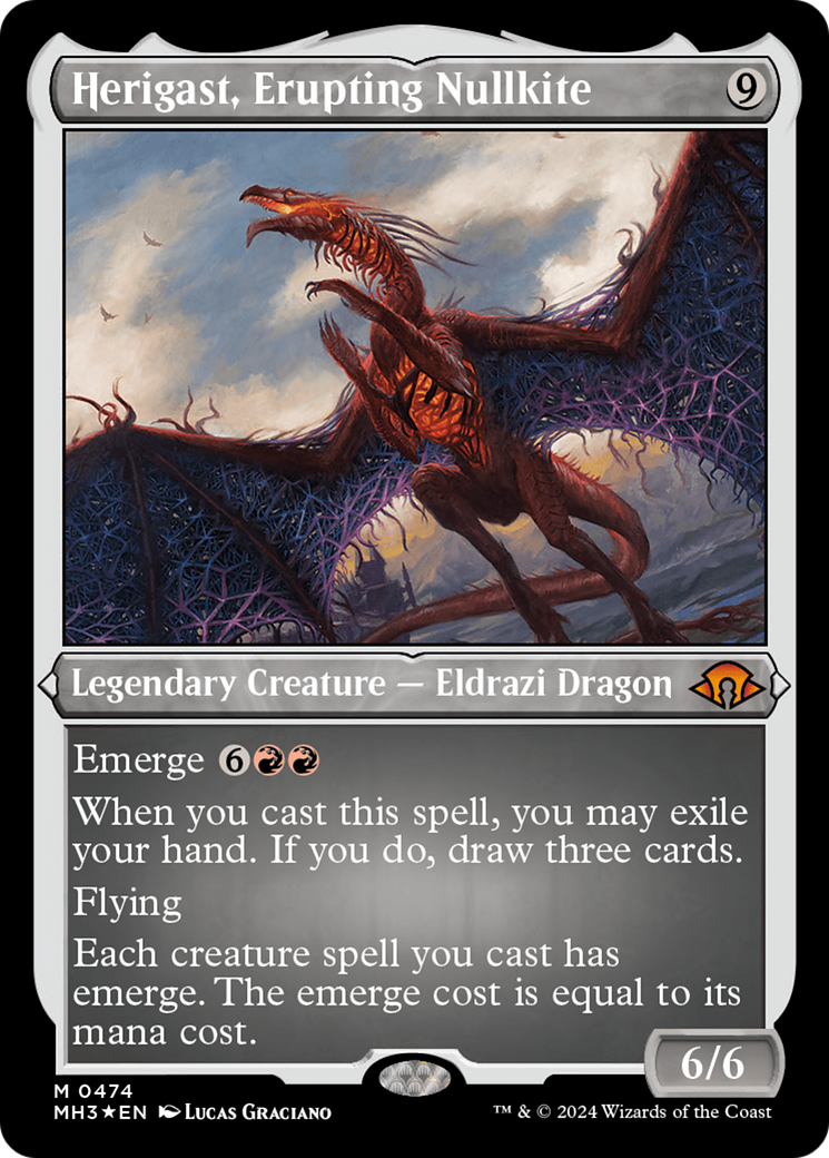 Herigast, Erupting Nullkite (MH3-474) - Modern Horizons 3 Foil