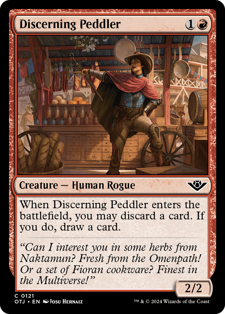 Discerning Peddler (OTJ-121) - Outlaws of Thunder Junction