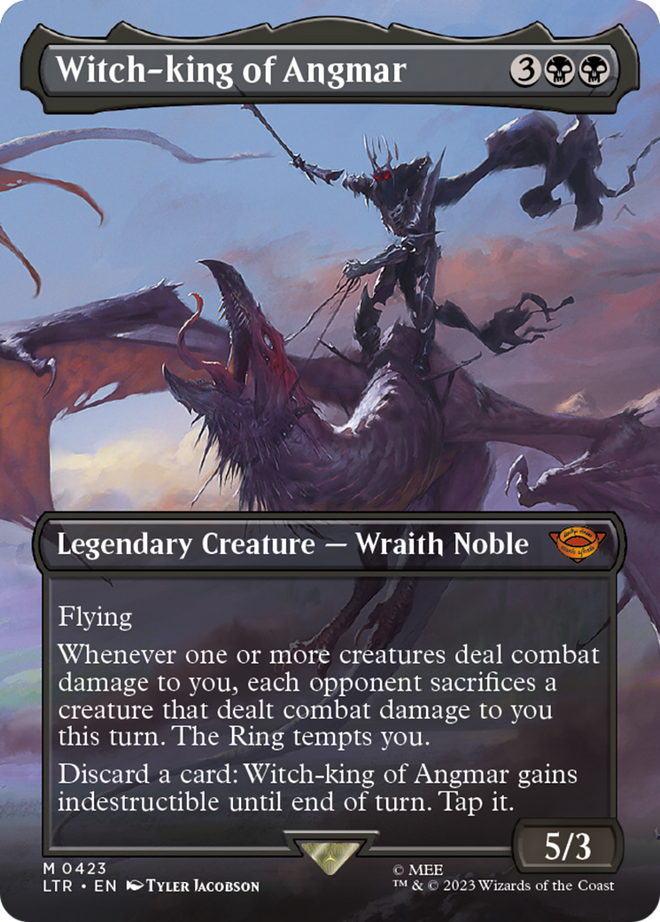 Witch-king of Angmar (Borderless) (LTR-423) - The Lord of the Rings: Tales of Middle-earth (Borderless) Foil