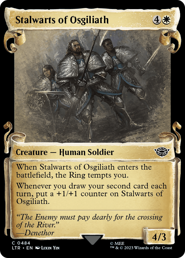 Stalwarts of Osgiliath (LTR-484) - The Lord of the Rings: Tales of Middle-earth: (Showcase) Foil