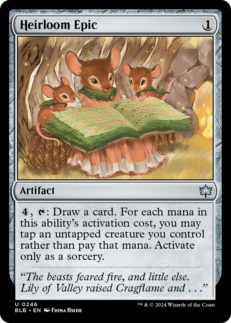 Heirloom Epic (BLB-246) - Bloomburrow Foil