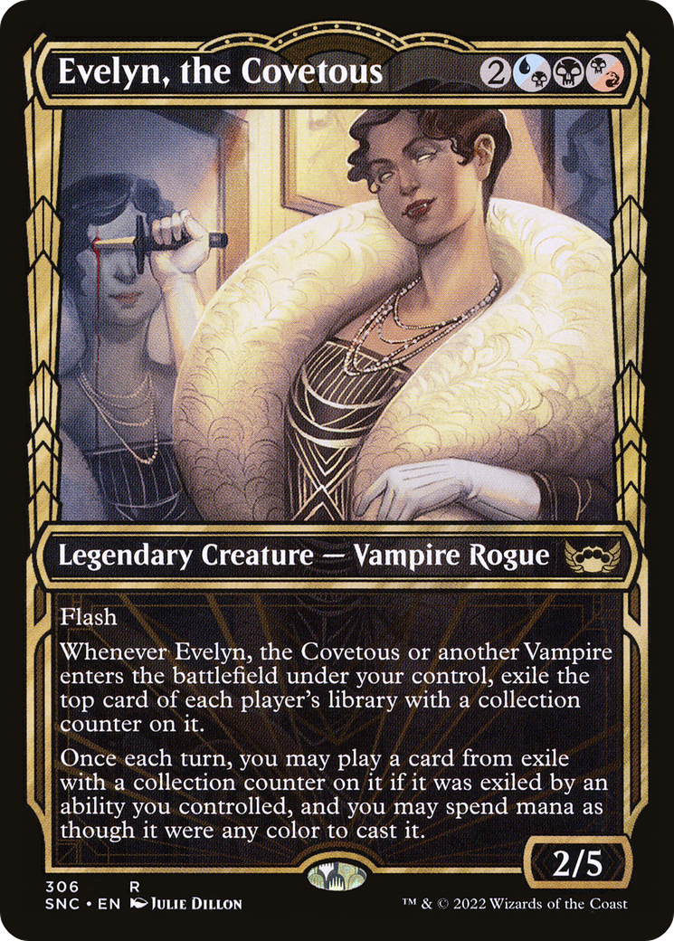 Evelyn, the Covetous (SNC-306) - Streets of New Capenna: (Showcase) Foil