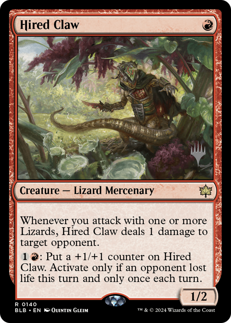 Hired Claw (PPBLB-140) - Bloomburrow Promos Foil