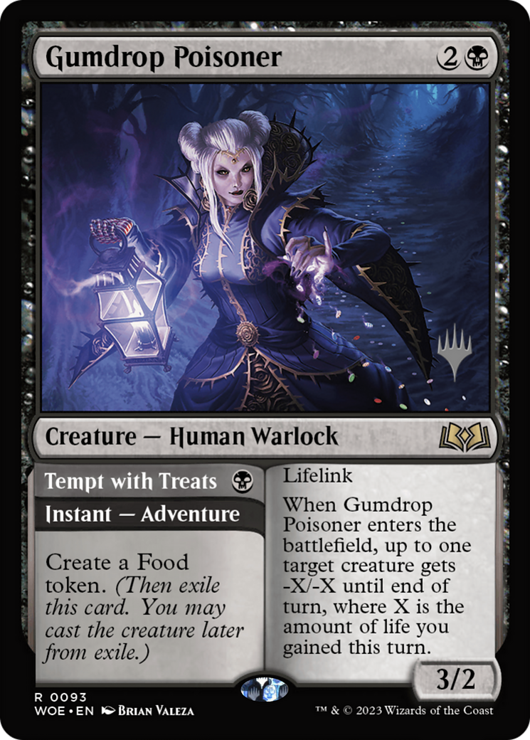 Gumdrop Poisoner // Tempt with Treats (PPWOE-93P) - Wilds of Eldraine Promos Foil