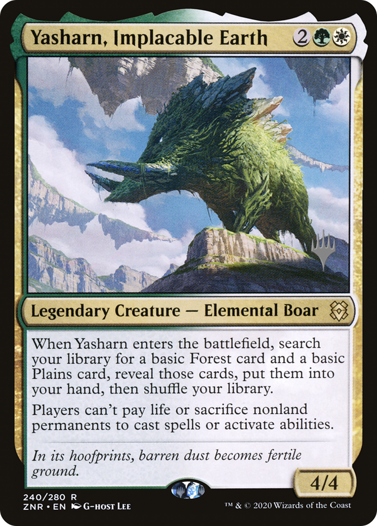 Yasharn, Implacable Earth (PPZNR-240P) - Zendikar Rising Promos Foil