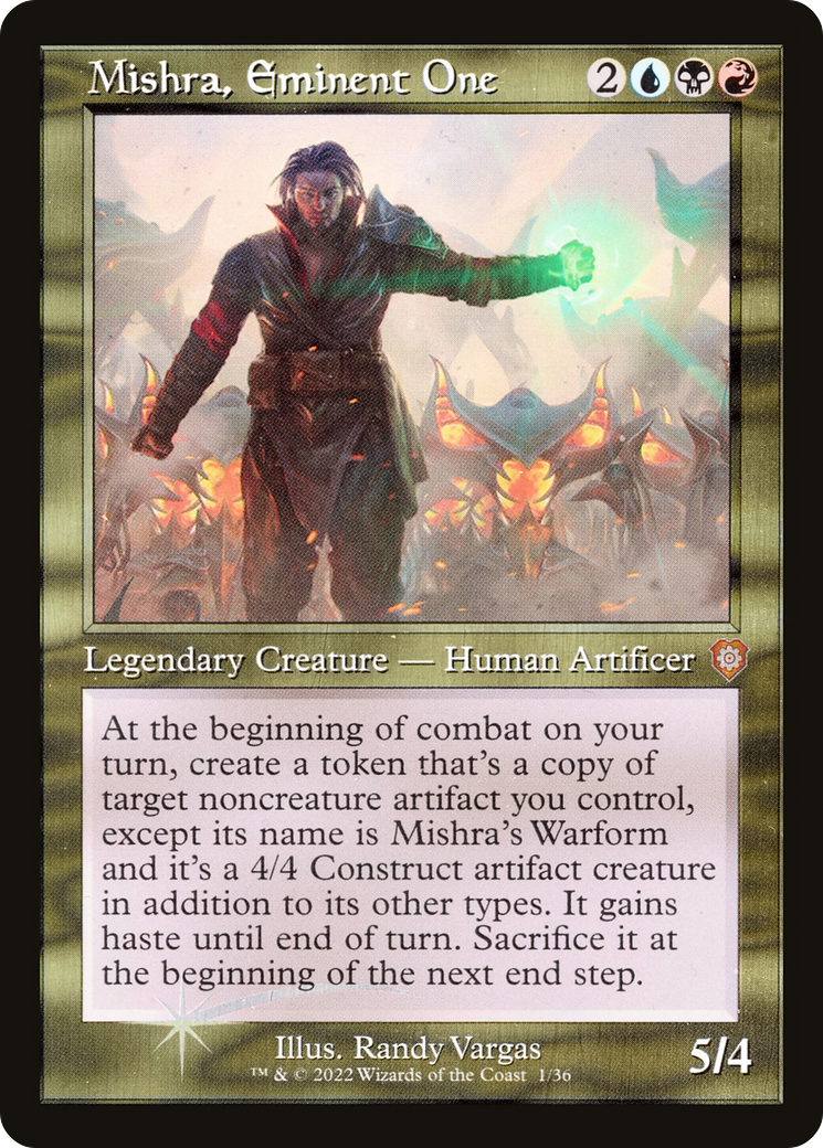 Mishra, Eminent One (BRC-001) - The Brothers' War Commander Foil