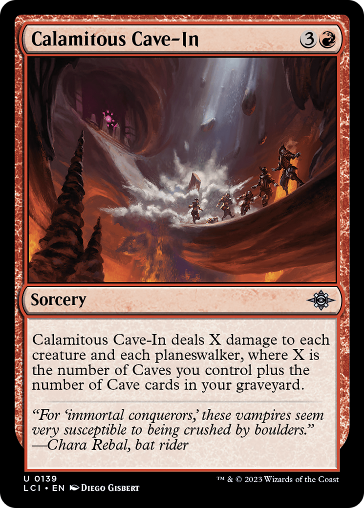 Calamitous Cave-In (LCI-139) - The Lost Caverns of Ixalan