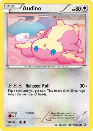 Audino RC17 - Holofoil Legendary Treasures Radiant Collection - Common