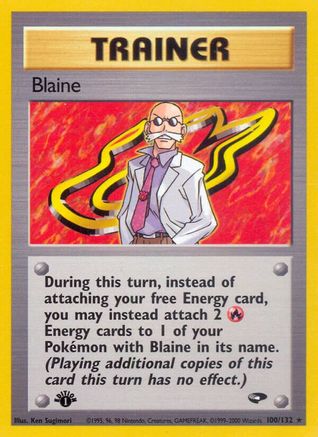 Blaine (100) 100 - Unlimited Gym Challenge - Rare