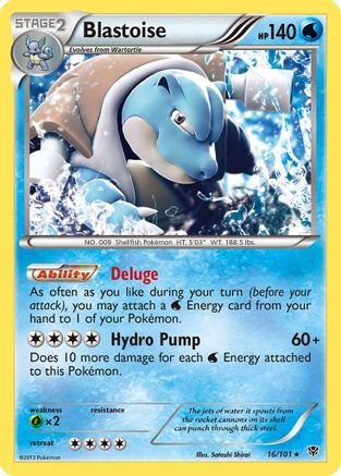 Blastoise 016/101 - Holofoil Plasma Blast - Holo Rare