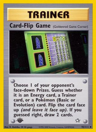 Card-Flip Game (Goldenrod Game Corner) 092 - Unlimited Neo Genesis - Uncommon