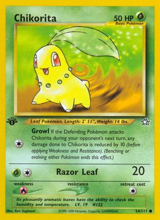 Chikorita (54) 054 - Unlimited Neo Genesis - Common