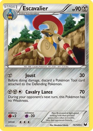 Escavalier - Reverse Holofoil Dark Explorers - Rare
