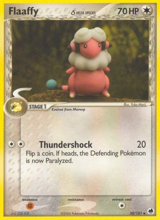 Flaaffy (Delta Species) 030 - Reverse Holofoil Dragon Frontiers - Uncommon