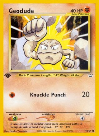 Geodude 044 - Unlimited Neo Revelation - Common