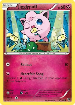 Jigglypuff (87) 087 - Reverse Holofoil XY Base Set - Common