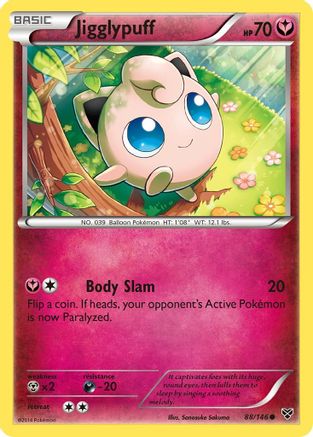 Jigglypuff (88) 088 - Reverse Holofoil XY Base Set - Common