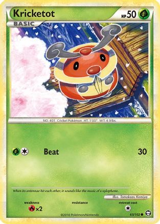 Kricketot 065 - Reverse Holofoil Triumphant - Common