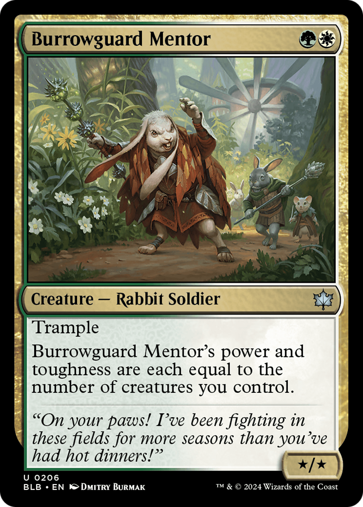 Burrowguard Mentor (BLB-206) - Bloomburrow