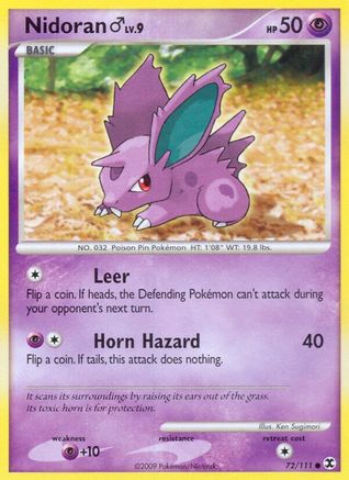 Nidoran M - Reverse Holofoil Rising Rivals - Common