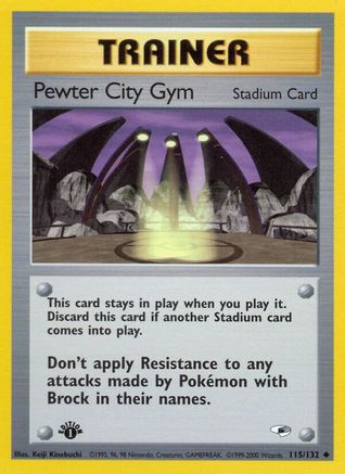 Pewter City Gym 115 - Unlimited Gym Heroes - Uncommon