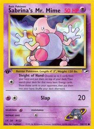 Sabrina's Mr. Mime 094 - Unlimited Gym Heroes - Common